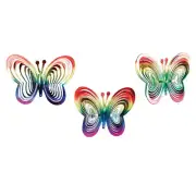 Butterfly Wind Spinners, Set of 3