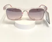 New, Women Sunglasses Foster Grant Clear/Rose, 100% UVA-UVB Lens Protected