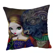 Fairytale Art Beauty and the Beast Cushion Cover