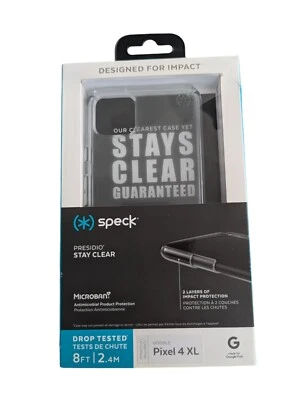 Case For Google Pixel 4 XL Slim Rugged Speck Presidio Stay Series - Clear T5