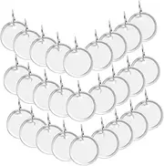 COOPHYA 100pcs Custom Paper Key Tags with Metal Rim and Split Rings Blank Labels for Keys Doors and Organizing Items Sturdy and Lightweight Design
