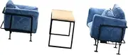 1/6 Scale Sofa and Table Set for 12" Action Figure,Sturdy,Doll House Accessories Simulation for Photo Props Decor Accessories