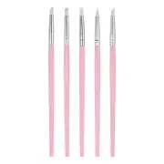 5pcs Silicone Clay Sculpting Tool Clay Sculpting Rubber Tip Shaping Pen White