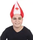 Adult World Cup National Canada Flag Trolls Wig Soccer Fans Cheering Hair HM-125