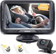 Baby Car Mirror HD 1080P Monitor Camera Crystal Night Vision Back Rear Facing Se