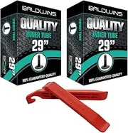 PAIR 29" Baldwins Cycle/Bike Inner Tube 29" x 2.20 to 2.40 (Fits any 2.20, 2.25, 2.30, 2.35, 2.40 Tyre) Schrader/Car Type Valve (Pack of 2)
