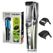 Vacuum Beard Trimmer for Men Adjustable Length with 2 Comb (1-20mm) Electric Vacuum Trimmer for Beard Mustache Stubble