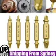 6pcs Damaged Screw Extractor Speed Out Drill Bits Tool Set Broken Bolt Remover A