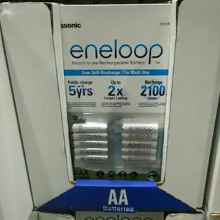 有發票 好市多代購 Panasonic 國際牌 Eneloop AA 3號 AAA 4號 充電電池 電池 (10入)