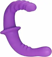16CM & 17CM Insertable Length Liquid Silicone Realistic Double Head Dildo Resistant Tool Comfortable Resistant Waterproof Flexible for Women Fitness - Purple