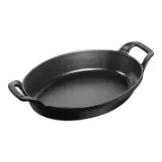Staub Cast Iron - Baking Dishes & Roasters 9.5-inch, Oval, Baking Dish, Black