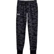 Under Armour Kids' UA Rival Fleece Joggers in Black /Anthracite /White at Nordstrom Black/Anthracite/White