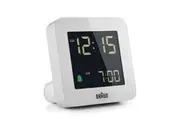 7.5cm White Digital Alarm Clock By BRAUN