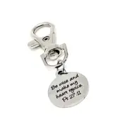 Scripture Gift, Be Wise And Make My Heart Rejoice Clip On Charm, Proverbs 27 11