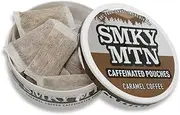 Smokey Mountain Caffeinated Pouches - Coffee Flavor - Tobacco Free and Nicotine Free - 1 can - 15 Pouches Per Can