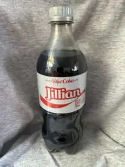 Share a Coke with Jillian 2025 Personalized Gift Coca~Cola Bottle 20oz Diet