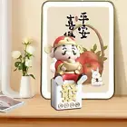 God of Wealthy Statue Collectible Feng Shui God of Fortune Figurine for Shelf