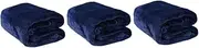 ULDIGI 3pcs Warm Flannel Fleece Pet Blanket Comfortable Solid Pet Blanket Dog for Sofa