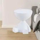 Side End Table Statue Sculpture Small for Patio Sofa Couch Chair Bathroom