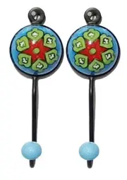 Handmade Vintage Hooks Wall Hangers Coat Hat Floral Towel Hooks Hangers Coat ...