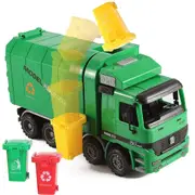 Toy Bin Truck Interactive Recyling Garbage City Pioneer with Friction Wheels