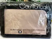 Vintage CANNON ROYAL FAMILY Percale Queen Fitted Bottom Sheet Taupe No-Iron New