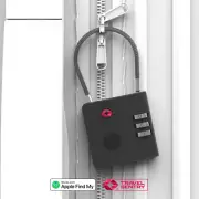 AirLock TSA Combination Lock with smart Tracker - BLACK