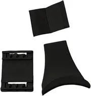 FytStycale 2 Pack Headphone Hook Hanger Under Desk Headset Storage Rack for Purses, Stylish and Modern with Self-, Black, as described