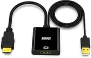 BENFEI HDMI to DisplayPort Adapter, HDMI Input to DisplayPort Output Adapter Compatible with Laptop, Xbox 360 One, PS4 PS3 and More