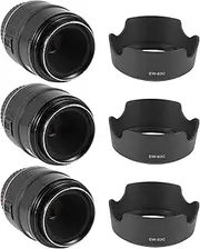 Mellisso 3X Lens Hood Camera Lens Hood EW-63C EW63C for EF-S 18-55mm F / 3.5-5.6 is