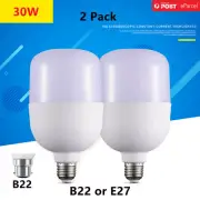 2x20/30/50W B22 E27 Globe Light Bulb Cool White Low Energy Bayonet Screw 3-6000K