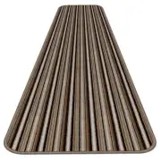 6 ft x 27 in SKID-RESISTANT Carpet Runner MOCHA BROWN STRIPE hall area rug