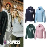 在飛比找momo購物網優惠-【K-SWISS】刷毛連帽上衣 Fleece Hoodie-