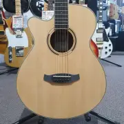 Tanglewood Left Handed Exotic Pacific Walnut Superfolk Acoustic Electric Guitar