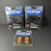 Brother Typewriter Supplies 2 Blk 1230 Correctable Ribbon/1 Pkg/2 3010 Tapes NOS