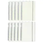 10pcs Spiral Notebook A6 Size Coil Bound Lined and Grid Pages School Office Use