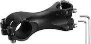 sourcing map 25.4mm Bike Stem 15 Degree 80mm Aluminum Alloy Bicycle Handlebar Stem with Hex Wrench for Mountain Road Bike BMX MTB Cycling, Black