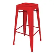 Bolero High Metal Bar Stools Red (Pack of 4) - Cafe Bar Stools (DL871) - DL871