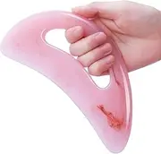 Anzhix Gua Sha Massage Tool with Handle - Resin Large Lymphatic Drainage Massager - Guasha Scraping Tool - Body Sculpting - Anti Cellulite - Women & Men - Back, Neck, Leg, Face