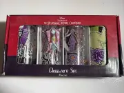 Tim Burton's Nightmare Before Christmas Glassware Set - Set Of 4 10oz/295ml NIB