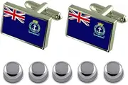 [Select Gifts] Shirt Dress Studs Sea Cadet Military England Flag Cufflinks