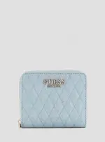 GUESS Blue Logo Betula Small Zip Around Wallet