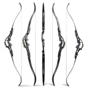62" ILF Archery Recurve Bow 30-60lbs Takedown 19" Riser American Hunting Shoot