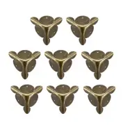 Metal Box Corner Protectors Edge Guard Protector 30x30x30mm Bronze Tone 8pcs