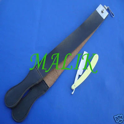 Classic Shave Straight Razor and Leather Strop Strap