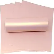 Syntego A4 Paper Rose Gold Pearlescent Shimmer Decorative 120gsm/32lb Bond Double Sided Paper Stock (10)