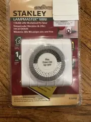 Stanley Lampmaster Mini 24 hour Mechanical Pin Timer NWB