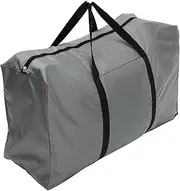 [ANDRESLAD] Spacious Oxford Fabric Packing Bag for Moving Large Capacity Clothes Storage Duffle Bag Trip Luggage Grey Material