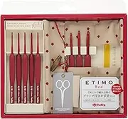 ETIMO Red TED001 Crochet Set, Red, Knitting Needles, Tulip Tulip