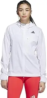 [adidas] KPV84 Women's Running Jacket, Adizero, white/white (JC6645), L